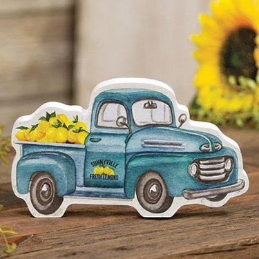 Sunnyville Fresh Lemons Chunky Truck Sitter - The Fox Decor